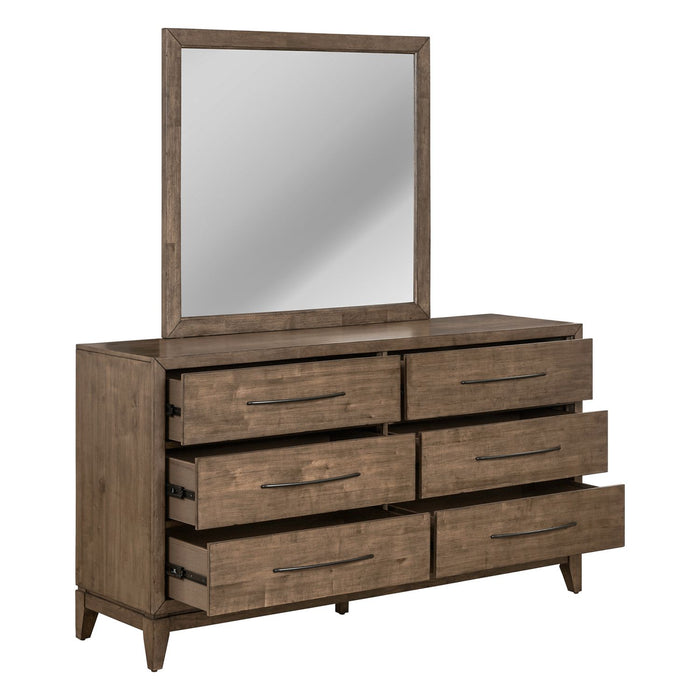 Shaker Lakes Dresser & Mirror - Furniture 4 Less (Jacksonville, NC)