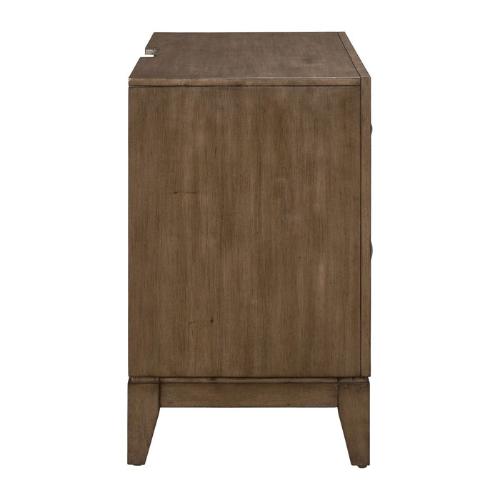 Shaker Lakes Nightstand w/ Charging Station - Furniture 4 Less (Jacksonville, NC)