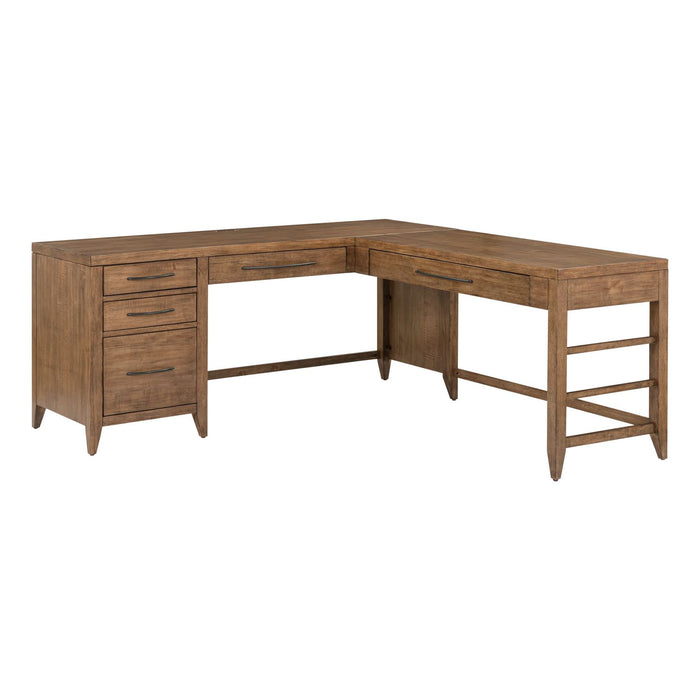 Shaker Lakes L Shaped Desk Set - Furniture 4 Less (Jacksonville, NC)