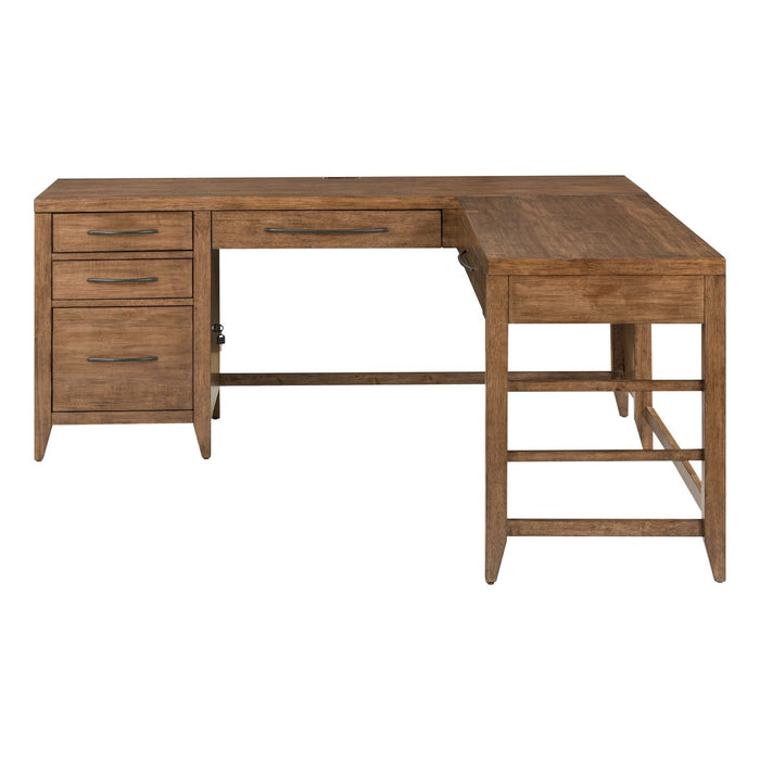 Shaker Lakes L Shaped Desk Set - Furniture 4 Less (Jacksonville, NC)