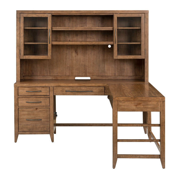 Shaker Lakes Opt L Shaped Desk Set - Furniture 4 Less (Jacksonville, NC)