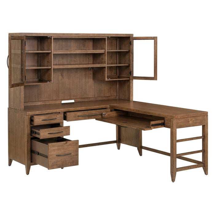 Shaker Lakes Opt L Shaped Desk Set - Furniture 4 Less (Jacksonville, NC)