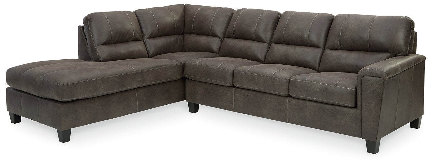 Navi 2-Piece Sectional with Chaise - Furniture 4 Less (Jacksonville, NC)