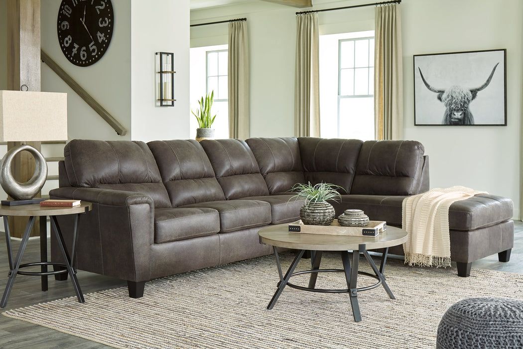 Navi 2-Piece Sleeper Sectional with Chaise - Furniture 4 Less (Jacksonville, NC)