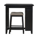 Brook Creek 3 Piece Counter Set - Black - Furniture 4 Less (Jacksonville, NC)