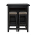 Brook Creek 3 Piece Counter Set - Black - Furniture 4 Less (Jacksonville, NC)