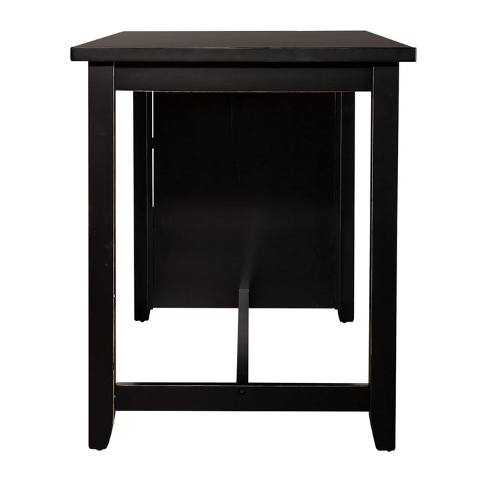 Brook Creek 5 Piece Counter Set in Black - Furniture 4 Less (Jacksonville, NC)