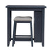 Brook Creek 3 Piece Counter Set - Navy - Furniture 4 Less (Jacksonville, NC)