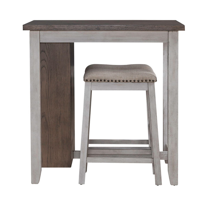 Brook Creek 3 Piece Counter Set - Two Tone - Furniture 4 Less (Jacksonville, NC)
