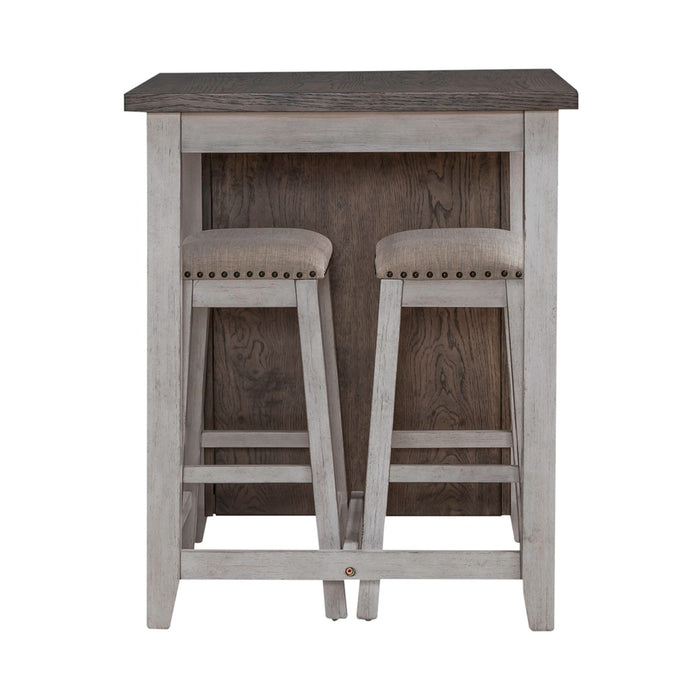 Brook Creek 3 Piece Counter Set - Two Tone - Furniture 4 Less (Jacksonville, NC)