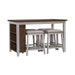 Brook Creek 5 Piece Counter Set- Two Tone - Furniture 4 Less (Jacksonville, NC)