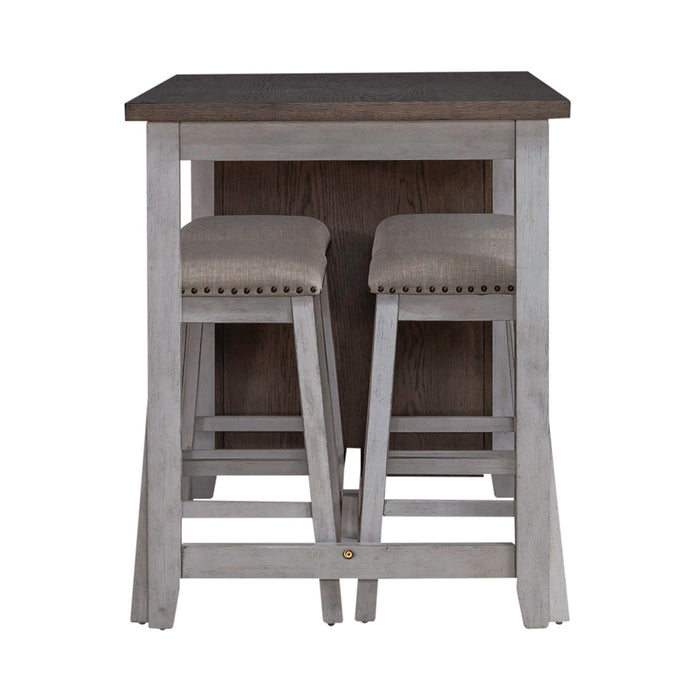 Brook Creek 5 Piece Counter Set- Two Tone - Furniture 4 Less (Jacksonville, NC)