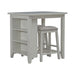 Brook Creek 3 Piece Counter Set - White - Furniture 4 Less (Jacksonville, NC)