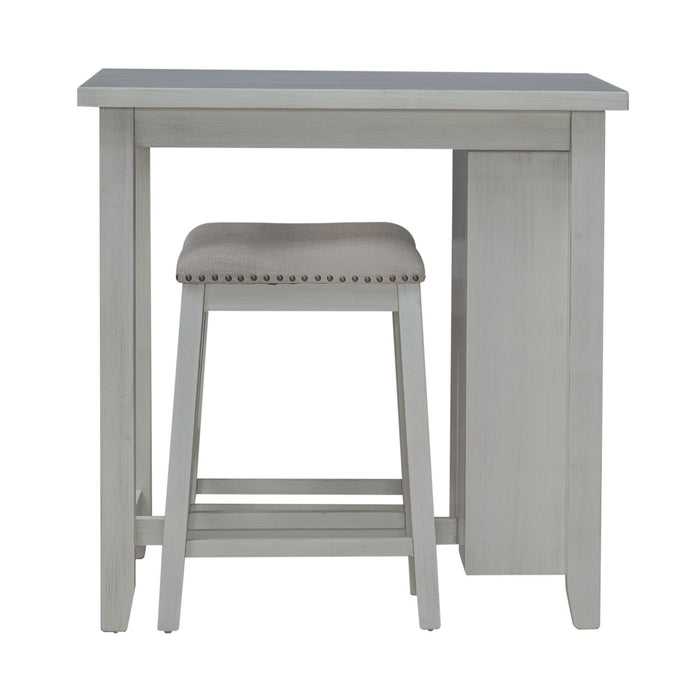 Brook Creek 3 Piece Counter Set - White - Furniture 4 Less (Jacksonville, NC)