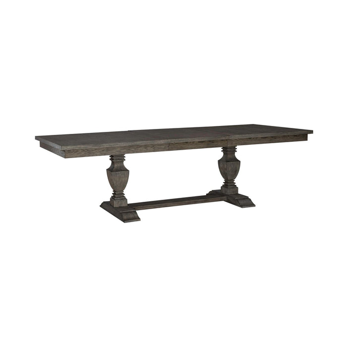 Westfield 7 Piece Trestle Table Set - Furniture 4 Less (Jacksonville, NC)