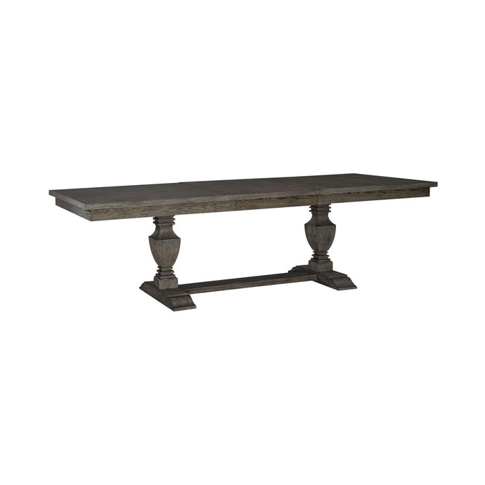 Liberty Furniture Westfield Trestle Table in Havana Brown - Furniture 4 Less (Jacksonville, NC)