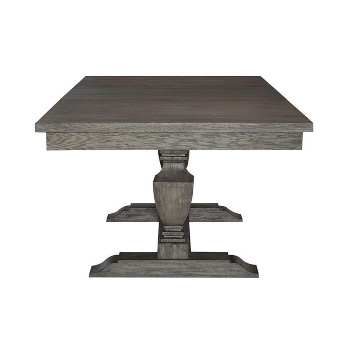 Liberty Furniture Westfield Trestle Table in Havana Brown - Furniture 4 Less (Jacksonville, NC)