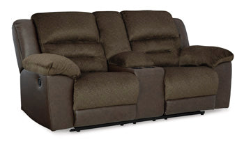 Dorman Reclining Loveseat with Console - Furniture 4 Less (Jacksonville, NC)