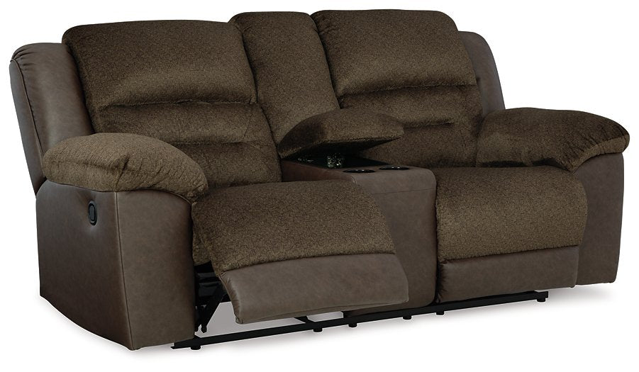 Dorman Reclining Loveseat with Console - Furniture 4 Less (Jacksonville, NC)