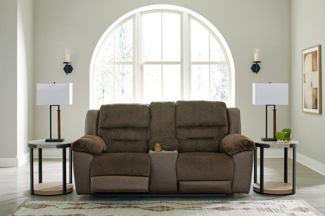 Dorman Reclining Loveseat with Console - Furniture 4 Less (Jacksonville, NC)