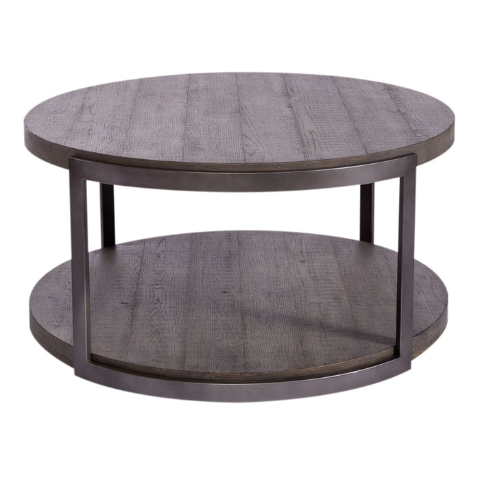 Modern View Round Cocktail Table - Furniture 4 Less (Jacksonville, NC)