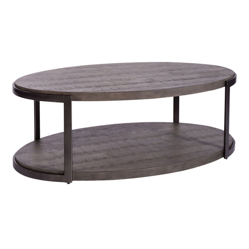 Modern View Oval Cocktail Table - Furniture 4 Less (Jacksonville, NC)