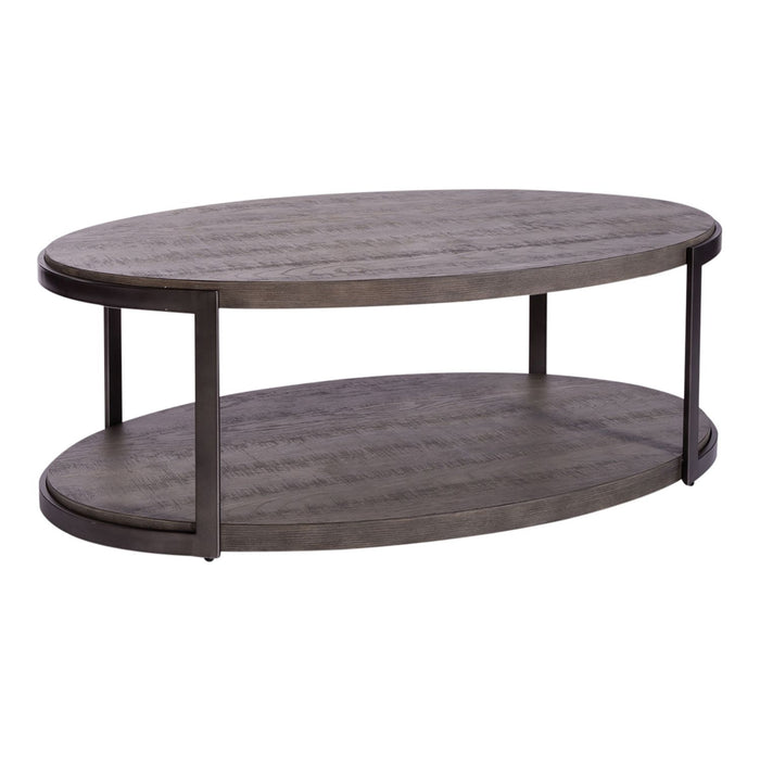 Modern View Oval Cocktail Table - Furniture 4 Less (Jacksonville, NC)