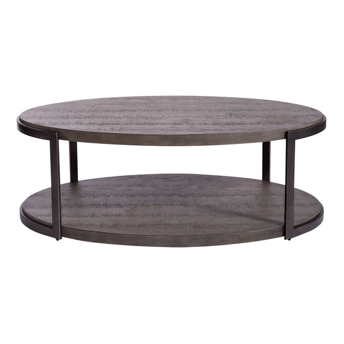 Modern View Oval Cocktail Table - Furniture 4 Less (Jacksonville, NC)