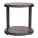 Modern View Round End Table in Gray - Furniture 4 Less (Jacksonville, NC)