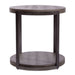 Modern View Round End Table in Gray - Furniture 4 Less (Jacksonville, NC)