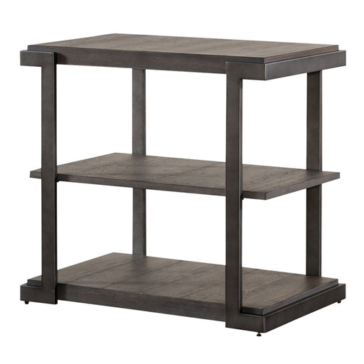 Modern View Tiered End Table in Gray - Furniture 4 Less (Jacksonville, NC)