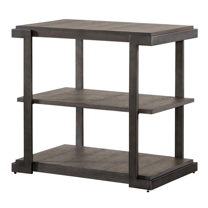 Modern View Tiered End Table in Gray - Furniture 4 Less (Jacksonville, NC)