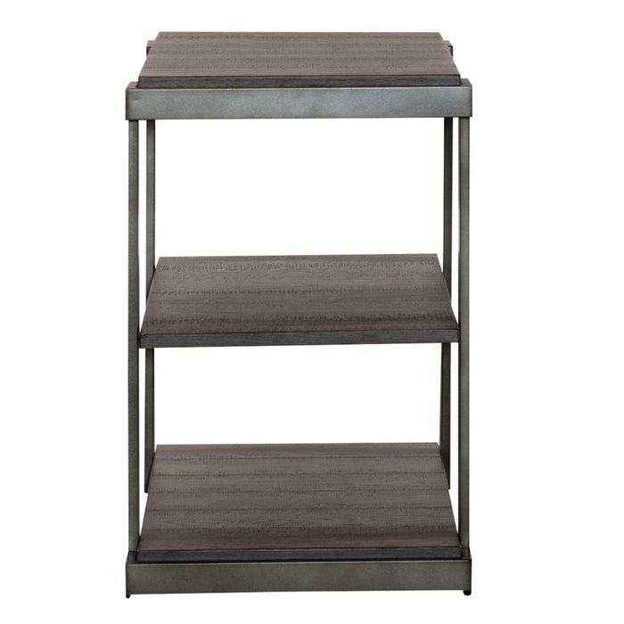 Liberty Furniture Modern View Tiered End Table in Gray image