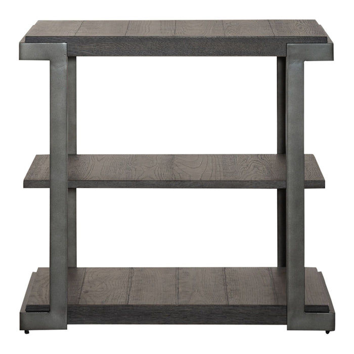 Modern View Tiered End Table in Gray - Furniture 4 Less (Jacksonville, NC)