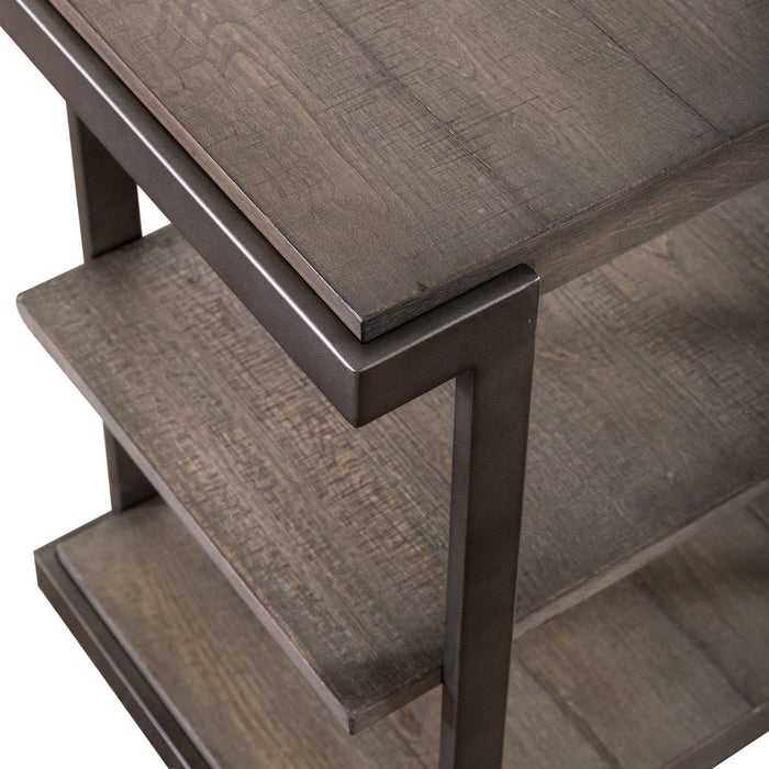 Modern View Tiered End Table in Gray - Furniture 4 Less (Jacksonville, NC)