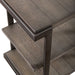 Modern View Tiered End Table in Gray - Furniture 4 Less (Jacksonville, NC)