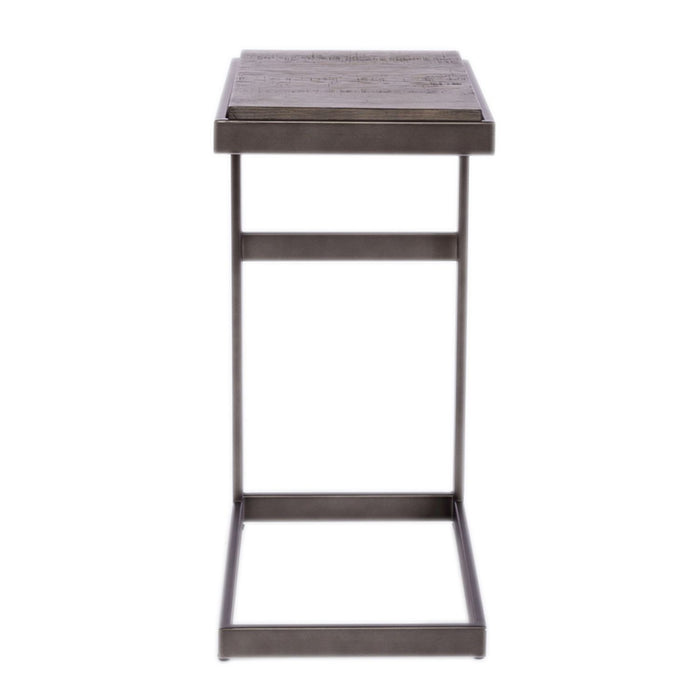 Modern View Laptop Table in Gray - Furniture 4 Less (Jacksonville, NC)