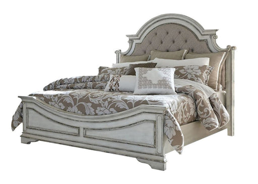 Liberty Magnolia Manor Full Upholstered Bed in Antique White - Furniture 4 Less (Jacksonville, NC)