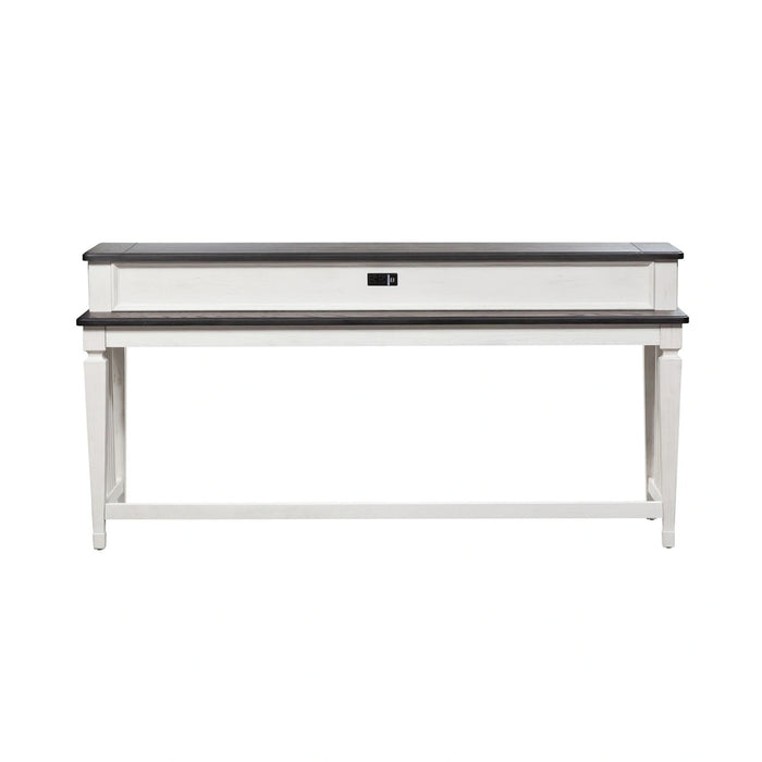 Allyson Park Console Bar Table in Wirebrushed White image
