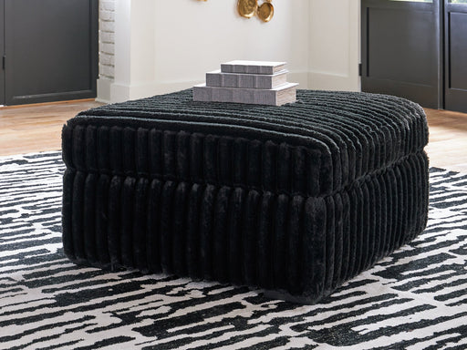 Midnight-Madness Oversized Accent Ottoman - Furniture 4 Less (Jacksonville, NC)