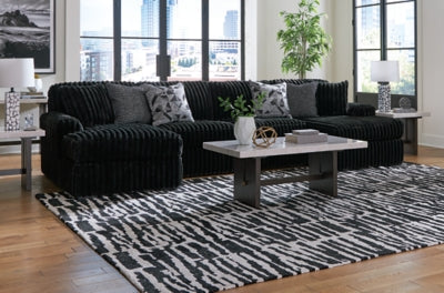 Midnight-Madness Sectional with Chaise - Furniture 4 Less (Jacksonville, NC)