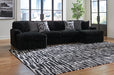 Midnight-Madness Sectional with Chaise - Furniture 4 Less (Jacksonville, NC)
