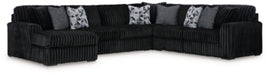 Midnight-Madness Sectional with Chaise - Furniture 4 Less (Jacksonville, NC)