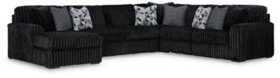 Midnight-Madness Sectional with Chaise - Furniture 4 Less (Jacksonville, NC)