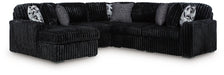 Midnight-Madness Sectional with Chaise - Furniture 4 Less (Jacksonville, NC)