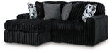 Midnight-Madness Sectional with Chaise - Furniture 4 Less (Jacksonville, NC)