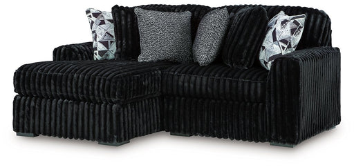 Midnight-Madness Sectional with Chaise - Furniture 4 Less (Jacksonville, NC)