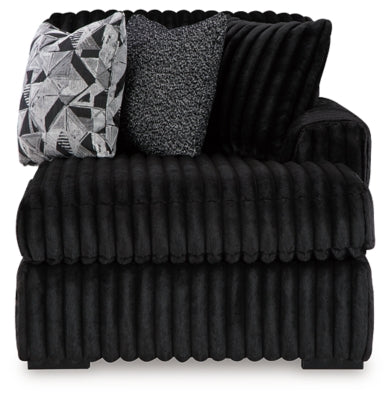 Midnight-Madness Sectional with Chaise - Furniture 4 Less (Jacksonville, NC)