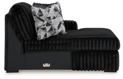 Midnight-Madness Sectional with Chaise - Furniture 4 Less (Jacksonville, NC)