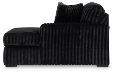 Midnight-Madness Sectional with Chaise - Furniture 4 Less (Jacksonville, NC)